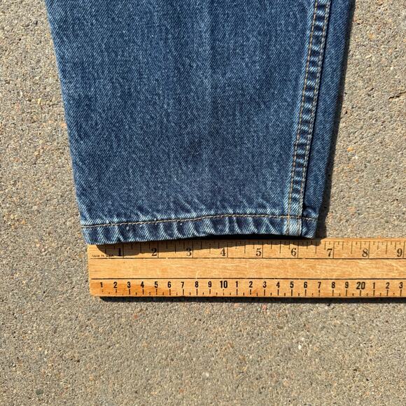 Vintage Y2K Levi's 550 Relaxed Fit Tapered Leg Blue Mom Jeans Ladies 18 W L - Picture 12 of 13